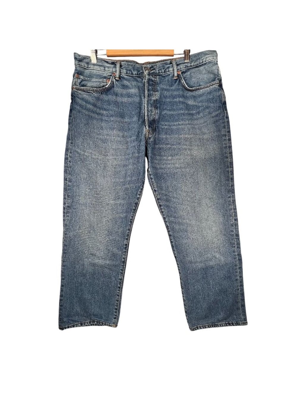 Buck Mason Ford Standard Denim Jeans W38 L34 Japanese Indigo Button Fly 12125